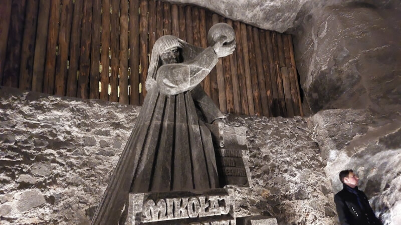 Wielizcka Salt Mine salt statue 