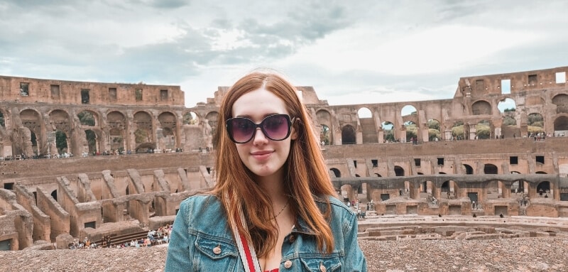 me at the Colosseum