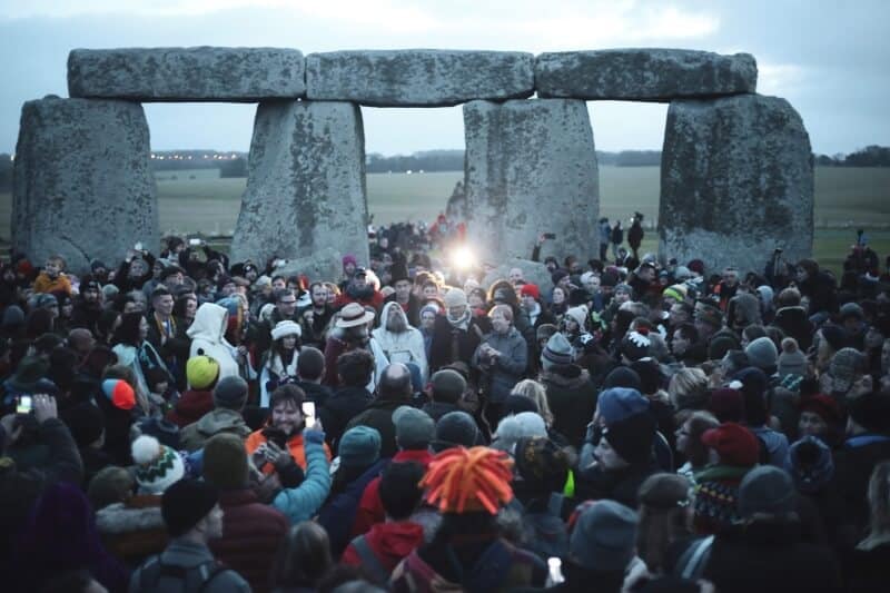 Crowds at Stonehenge